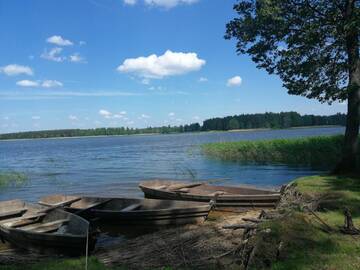 Фото номера Четырехместный номер с террасой Кемпинги Lazdininku poilsiaviete (Camping) г. Darbėnai 5