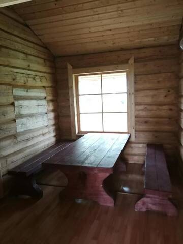 Фото номера Четырехместный номер с террасой Кемпинги Lazdininku poilsiaviete (Camping) г. Darbėnai 9