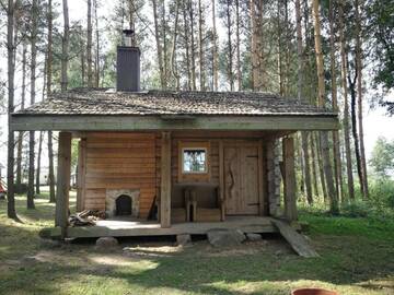 Фото номера Четырехместный номер с террасой Кемпинги Lazdininku poilsiaviete (Camping) г. Darbėnai 10